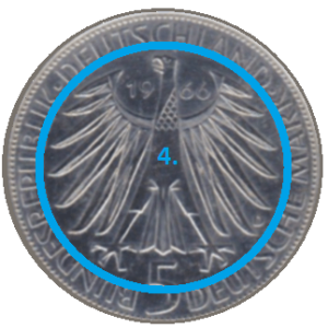 Hoheitsymbol einer Münze Hoheitsymbol einer Münze